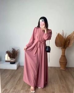 Asyifa drees gamis wanita dewasa kekinian terbaru crinkle premium
