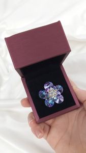 Sv Premium Kerongsang Tudung Flora Exclusive Reflect Hijab Pin Flower Scarf Brooch Pin Tudung Bunga Mewah With Gift Box