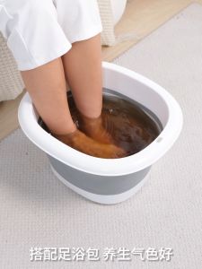 Foldable Foot Soak Massage Bucket Foot Detox Healthy Spa Relieve Stress Herbal Basin Large Capacity 养生折叠泡脚桶