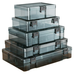 Thickened Plastic Parts Box Multifunctional Storage Compartment Screw Tool Organizer Electronic Component Drill Bit Accessory