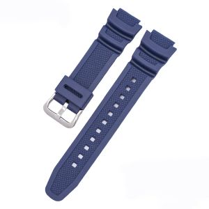 Dây Đeo Đồng Hồ Bằng Cao Su Silicon 18mm Cho CASIO AE1200/1300/1000 W-219 Phụ Kiện Vòng Đeo Tay Thay Thế Cho Nam