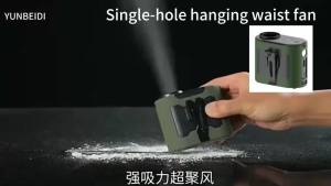 Quạt Kẹp Thắt Lưng Di Động Có Đèn Pin LED Sạc USB Quạt Treo Nhỏ Cửa Thoát Khí Kép Chức Năng Sạc Dự Phòng 20000mAh/10000mAh