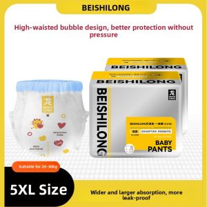 Bespell High Waist Extra Wide Pull up Diapers 5XL 6XL 7XL Super plus Size Baby Toddler Kids Night Use Comfortable Soft Core