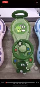 Xe lắc kiêm chòi chân khủng long DINOSAUR có đèn nhạc cho bé từ 1- 8 tuổi 609