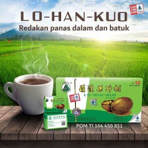 Lo han kuo ramuan obat herbal tradisional pereda batuk panas dalam sakit tenggorokan radang amandel