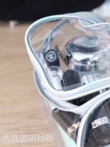 Túi đựng mỹ phẩm phong cách Hologram trong suốt chất liệu nhựa PVC chống nước có quai xách tiện lợi thời trang TMP27