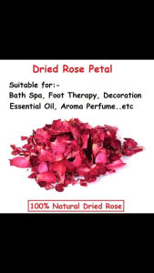 100% Natural Dried Rose Petals/ Flakes - Edible Dried Rose Flower Petal Flakes - For cake decoration