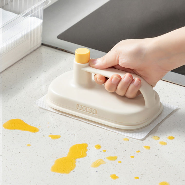 Replaceable Magic Brush Powerful Cleaning Cloth, Bathroom Tile Cleaning ...
