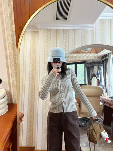 Plus Size Plus Size Ladies Fall and Winter Matching a Complete Set of Pure Desire Style Shoelace V-neck Sweater Female Fall/Winter Slim Slim Looking Tops