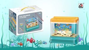 Kids Water Table Fishing Game Electric Fish Tank Simulation Aquarium Magnetic Fishing Pond Play Water Toys Pretend Toys for Kids