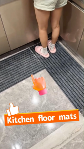 Home Floor Mat Doormat Kitchen Non-Slip Oilproof Kitchen Long Hallway Carpet Bath Mat Entrance ANti Slip Rug Stain-Resistant Large Floor Mat