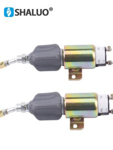 Engine Parts Ignition Coil Valve Fuel Shutoff Valve Cummins 1751-24V 1751-12V Shaluo Brand Generator Component Accessory