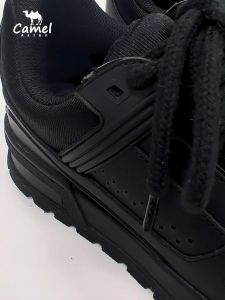 Mens board shoes black fashionable casual sports versatile thick sole student