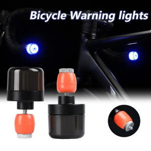 ESLNF Adjustable Handlebar End Lights for Bicycles - Waterproof Safety Warning Lights for Night Riding Mountain