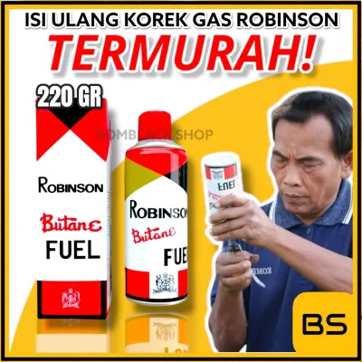 Refill Gas ROBINSON 220 Gram Refill Isi Ulang Minyak Korek Api MURAH