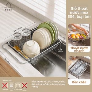 MODERN SWEETHOME | Giá Để Drying Rack Mở Rộng Được bằng Thép Không Gỉ