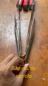 Kẹp Gắp Thức Ăn Đầu Tròn Chất Liệu Inox Bền Bỉ Kẹp gắp thức ăngắp đá kiểu dáng sang trọng Dụng cụ kẹp gắp thức ăn inox cao cấp là dụng cụ hữu ích trong nhà bếp giúp bạn dễ dàng kẹp gắp và lật thức ăn vật dụng không thể thiếu khi đi dã ngoại cắm trại