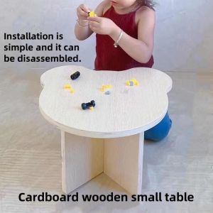 Childrens Baby Solid Wood Small Table Simple Bear Table Living Room Small Tea Table Bay Window