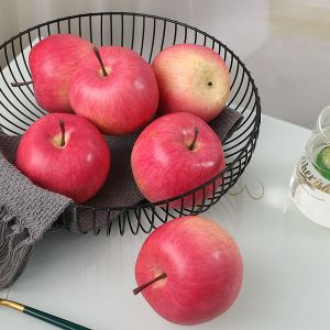 Artificial Fruit Model Red Apple Fuji Red Snake Fruit and Vegetable Decoration Exhibition Hall Show Window Decoration Photography Shooting Props