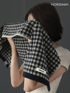 ผ้าขนหนูอาบน้ำแบบมีลายสก็อตสไตล์ญี่ปุ่น ผ้าขนหนูซับน้ำแบบคอตตอนบริสุทธิ์ ผ้าขนหนูสำหรับอาบน้ำแบบไม่หลุดรุ่ย