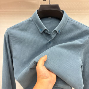 Áo Sơ Mi Nam Tay Dài Cotton Nguyên Chất Dáng Rộng Thoải Mái Mùa Xuân Thu Công Sở Thường Ngày Không Cần Ủi Áo Sơ Mi Dài Tay