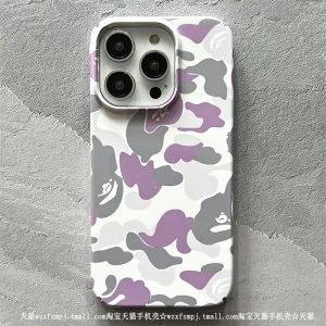 เคสโทรศัพท์ Apple แบบหนาป้องกันพร้อมรูใหญ่สำหรับ iPhone 17 16Promax 15 Hard Shell 14Pro Bright Face iPhone 13 Film X Monkey XR Personalized XS Ultra Hot 8Plus Creative 7P Protection Case Por New 12 Male