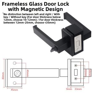 ZUOLEJIA | Ultra-thin Simple Titanium Aluminum Magnesium Alloy Door Lock
