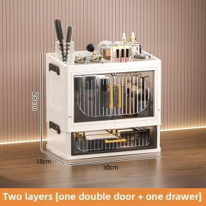 JIADONGLI | Transparent Storage Cabinet for Cosmetics and Jewelry Box with Drawers
