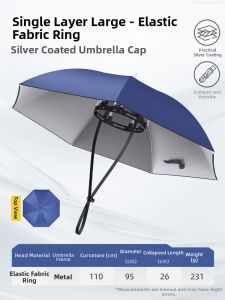 YUZHIYUAN | Fishing UV Protection Head Mounted Umbrella