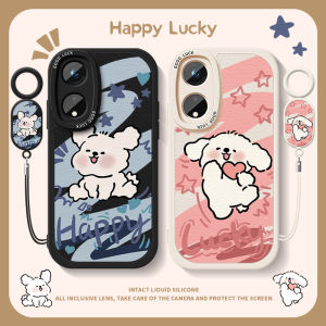 Cute Puppy for Oppoa3 Phone Case 5G New Arrival A3pro Soft Silicone A97 All-Inclusive A2 Men and Women A96 Heart A1 Couple A93s Drop-Resistant A72 Protective Case A58/A53/A32 Goatskin