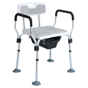 Bathing Special Chair Two-Purpose Elderly Bathroom Anti-Slip Assistance Bath Seat Elderly Toilet Chair Aluminum Alloy Material