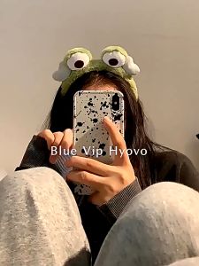 เกาหลีน่ารักปุยตุ๊กตากบคาดศีรษะสําหรับผู้หญิงสาวฤดูใบไม้ร่วงและฤดูหนาวล้างหน้าตุ๊กตาคาดศีรษะอุปกรณ์ผมของขวัญ