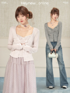 loveheynew | Bộ Đồ Nữ Phong Cách Dễ Thương Ôm Sát