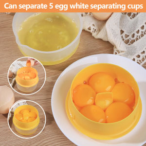 Egg White Separator Eggs Yolk Separators Multi-Eggs White Yolk Filter 5-6 Eggs Divider Saves Time Chicken Baking Tools