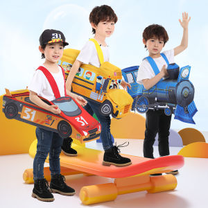 Creative Halloween Costume Childrens Stage Outfit Race Car School Bus Train Clothes Performance Nursery Show Costume