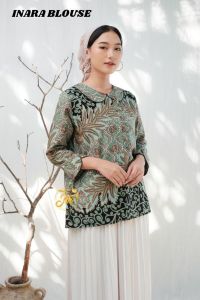 batik wanita atasan wanita blus batik kerja modern casual