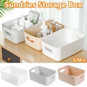 Sundries Storage Box Desktop Finishing Cosmetics Storage Box Kitchen Bedroom Plastic Sundries Basket