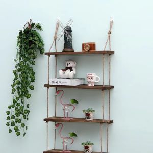 No-Drill Wall Shelf Storage Rack