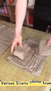 120PCS- Multifunction Linen Storage Dust Gift Bag Burlap Jute Drawstring Jewelry snacks candy Coffee Bag