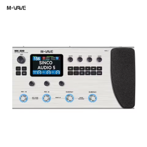 (PH 24H Shipping) M-Vave MK-300 Guitar/Bass Multi-Effect Pedal Processor 360+ Studio-Grade Effects Bluetooth&IR Black/White color