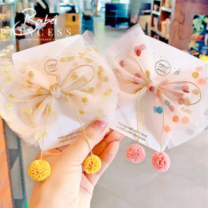 Colorful Princess Hair Accessories for Girls Big Butterfly Knot Hair Clip Full Cloth Hair Clip Little Girl Cute Headwear
