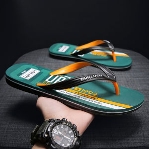 รองเท้าแตะชายหาดสำหรับผู้ชาย รองเท้าแตะแบบสวมสบาย น้ำหนักเบา ระบายอากาศได้ดี พื้นยางกันลื่น ใส่ไปเที่ยวชายหาดในฤดูร้อน