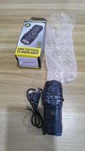 LED Flashlight USB rechargeable super bright with back clip and battery portable handheld emergency work light with laser magnetic heavy duty 10000 lumens germany tactical led military XPH70 3 led long range outdoor searchlight camping lantern