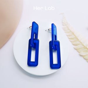 Her Lab Jewelry | Bất 18K Vàng Phụ Nữ Bông Tai Thời Trang Cao cấp Đá Quý Hàn Quốc Bông Tai Thanh Lịch 925 Kim bạc bông tai không gây dị ứng Vòng Cá Tính Bông tai vỏ