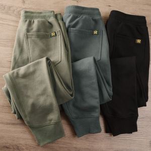 Mens Knitted Casual Pants Spring Autumn Heavy Duty Wear Resistant Dirty Loose Fit Harlan Trousers Comfortable Breathable