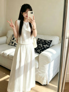 SENWA | Summer New White Sleeveless Womens Outfit Set
