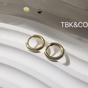 TBK 18K Gold Hoop Earrings Accessories for Women Hypoallergenic 563E