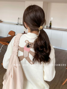 Dây Buộc Tóc Hình Trái Tim Không Có Đường Nối Cao Su Đàn Hồi Cao Cho Phụ Nữ Phụ Kiện Tóc Chống Gãy Đuôi Ngựa Cao