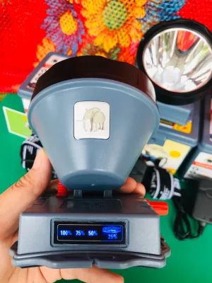 ไฟฉายคาดหัว ตราช้างรุ่น 643 LED 250W ดำน้ำได้ ตราช้างแท้100%ไฟหม้อแบต ไฟหน้า