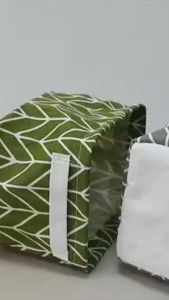 KERANJANG KANVAS LIPAT SERBAGUNA CANVAS MULTIFUNGSI|Storage Box Mini Kain Canvas Aesthetic Dan Serbaguna